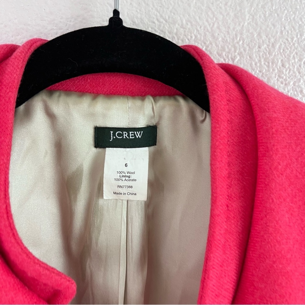 J.‎ Crew Women's Wool Three-Button Peter Pan Collar Blazer - Picture 2 of 9